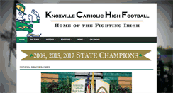 Desktop Screenshot of knoxvillecatholichighfootball.com